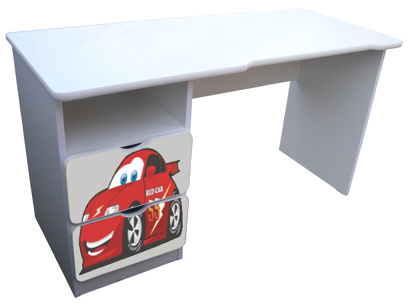 Becks písací stolík ľavý Auto červené